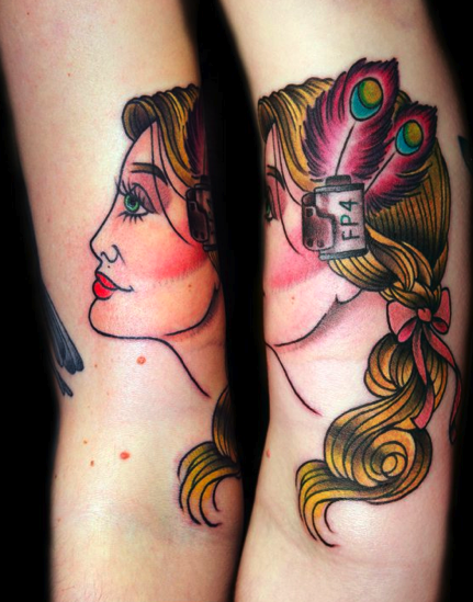 Tattoos - Photographer Woman Tattoo - 57324